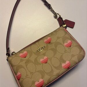 Coach Nolita 19 in Signature Canvas With Stripe Heart Print